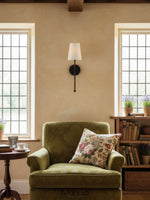 Charger l'image dans la visionneuse de galerie, Applique murale nordique en tissu et laiton rustique