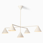 Load image into Gallery viewer, Brivana Cone Shade Metal Chandelier - Minimalist Linear Dining Light