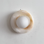 Bild in Gallery-Viewer laden, Orli White Jade Wandleuchte