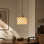 Load image into Gallery viewer, Handcrafted Ceramic Pendant Lamp with Brass Fitting
