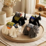 Cargar imagen en el visor de la Galería, Handmade Nepal Wool Felt Yak Ornament