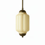 Load image into Gallery viewer, Eloise Vintage Inspired Scalloped Milk Glass Pendant - Modern Accent Light for Kitchen and Bedroom