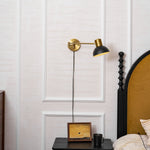 Load image into Gallery viewer, Adjustable Arm Plug In Wall Lamp