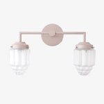 Bild in Gallery-Viewer laden, Tierlux Glass Art Deco Schminklicht – Geometrische Glas-Wandleuchte für moderne Badezimmer