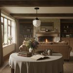 Load image into Gallery viewer, Geotower Glass Skyscraper Shade Art Deco Pendant Light – Vintage Ceiling Lamp for Dining Rooms, Kitchens and Offices