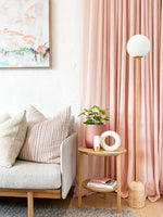 Load image into Gallery viewer, Modern Minimalist Travertine Base Glass Orb Floor Lamp M19