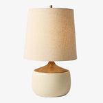 Load image into Gallery viewer, Avero Ambient Table Lamp with Artistic Ribbed Fabric Surface for Sofa Side Table and Desk
