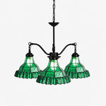 Bild in Gallery-Viewer laden, Vintage Stained Glass Pendant Light 2