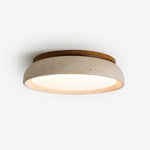 Cargar imagen en el visor de la Galería, Lámpara de techo de travertino escultural Travira: luz ambiental suave para el dormitorio, la sala de estar o la entrada.