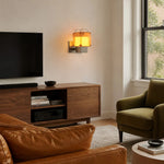 Bild in Gallery-Viewer laden, Amber wall light in a contemporary living room