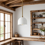 Load image into Gallery viewer, Farmhouse Pendant Light – Vanity Pendant Light With Colorful Dome Design