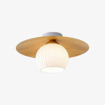Load image into Gallery viewer, Domebora Vintage Style Dome Light Round Glass Flush Mount Lighting for Kitchen and Dining N05