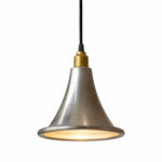 Charger l'image dans la visionneuse de galerie, Silver art deco pendant light full view