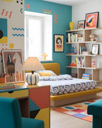 Cargar imagen en el visor de la Galería, Lámpara de Mesa Lollipop Juguetona Esfera Colorida para Decoración de Dormitorio