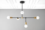 Charger l'image dans la visionneuse de galerie, Lustre Mobilux Line 5 lumières - Plafonnier moderne pour salle à manger