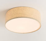 Load image into Gallery viewer, Dumora Drum Flush Mount Ceiling Light - Linen Shade Modern Elegance