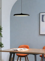 Load image into Gallery viewer, Macaron Pendant Light – Slim Metal Saucer Fixture