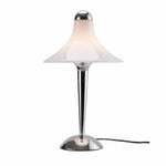 Cargar imagen en el visor de la Galería, White trumpet table lamp product view