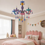 Cargar imagen en el visor de la Galería, Colorful Metal Kids Room Chandelier for Bedroom