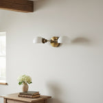 Load image into Gallery viewer, Ornato Luxe Art Deco Vanity Sconce – Opal Glass Wall Light for Bathroom & Dressing Room