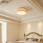 Load image into Gallery viewer, Dumora Drum Flush Mount Ceiling Light - Linen Shade Modern Elegance