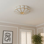 Charger l'image dans la visionneuse de galerie, Lampe de plafond moderne Silunavo au design inspiré des fleurs pour une pièce à vivre remarquable