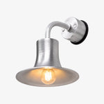 Charger l'image dans la visionneuse de galerie, Silver aluminum wall sconce with warm bulb glow