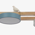 Bild in Gallery-Viewer laden, Orilumea Vogel-Kronleuchter – Holzleuchte im modernen Stil für das Wohnzimmer