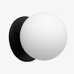Cargar imagen en el visor de la Galería, Aplique de pared Glorica con globo de cristal esmerilado – Lámpara de pared minimalista para salón y dormitorio