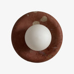Load image into Gallery viewer, Oria Minimalist Travertine Wall Sconce - Sculptural Ambient Light for Bedroom