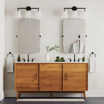 Charger l'image dans la visionneuse de galerie, Applique murale moderne Hanton à 3 lumières – Luminaire en verre laiteux pour salle de bain, couloir et salon