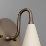 Load image into Gallery viewer, Curved Metal Shade Sconce Vintage Style Wall Light - Entryway Stairwell Lighting