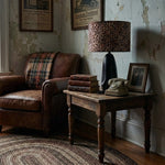 Bild in Gallery-Viewer laden, Wildlux Leopard Pattern Statement Drum Lampshade – Decorative Fabric Shade for Home Interiors