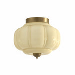 Load image into Gallery viewer, Eloise Flush Mount Milk Glass Ceiling Light – Modern Accent Lighting with Artistic Glass Shade