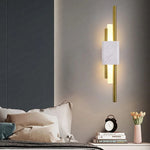 Load image into Gallery viewer, Refined Radiance Marble Accents Wall Light