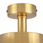 Bild in Gallery-Viewer laden, Antique Brass Ribbed Glass Ceiling Light
