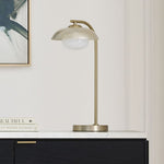 Charger l'image dans la visionneuse de galerie, Lampe de table Elorina rétro avec abat-jour en métal – Design contemporain à brancher pour tables d'appoint et tables de chevet