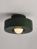 Load image into Gallery viewer, Resin Ceiling Light - Chunky Cylindrical Modern Flush Mount Fixture