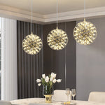 Load image into Gallery viewer, Silver Spark Ball Pendant Light