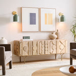 Charger l'image dans la visionneuse de galerie, Applique murale minimaliste Hanton – Applique en verre lait vintage avec accent en métal