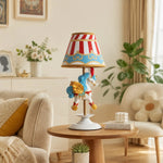Cargar imagen en el visor de la Galería, Circus carousel unicorn table lamp styled on a living room side table