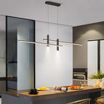 Load image into Gallery viewer, Linear LED Pendant Light Fixture in Sleek Metal - Modern Minimalist Style