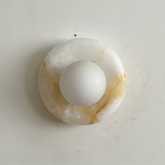 Bild in Gallery-Viewer laden, Orli White Jade Wandleuchte