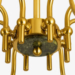 Load image into Gallery viewer, Green Jade Loop-Arm Chandelier