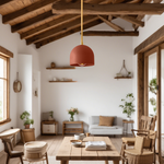 Load image into Gallery viewer, Farmhouse Pendant Light – Vanity Pendant Light With Colorful Dome Design