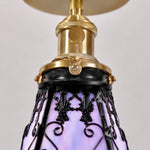 Cargar imagen en el visor de la Galería, upper shade hardware and stained-glass join detail