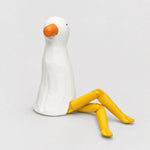 Cargar imagen en el visor de la Galería, Hand-carved wooden seagull ornament