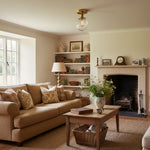 Load image into Gallery viewer, Glorica Glass Clear Globe Semi-Flush Ceiling Light – Modern Industrial Style for Living Room & Dining