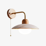 Bild in Gallery-Viewer laden, Discra Minimalistische Skulpturale Runde Wandleuchte — Natürlicher Stil Wandlampe für Flur und Schlafzimmer U18