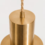 Load image into Gallery viewer, Braided cord and upper copper shade detail